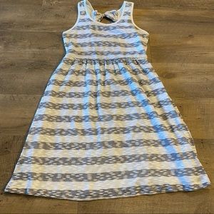 Neesha Striped Bow Back Dress Black/White Size S/M NWT